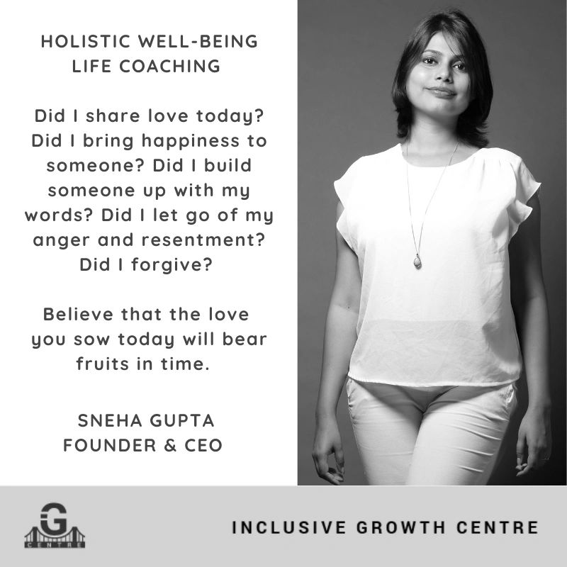 Sneha Gupta, Founder & CEO, IGCentre For Mind, Body and Soul, Holistic Well-being Life Coaching