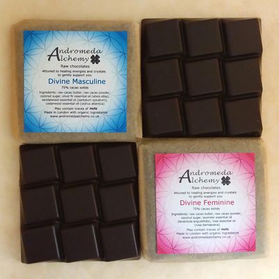 divine feminine and divine masculine vibrational chocolate