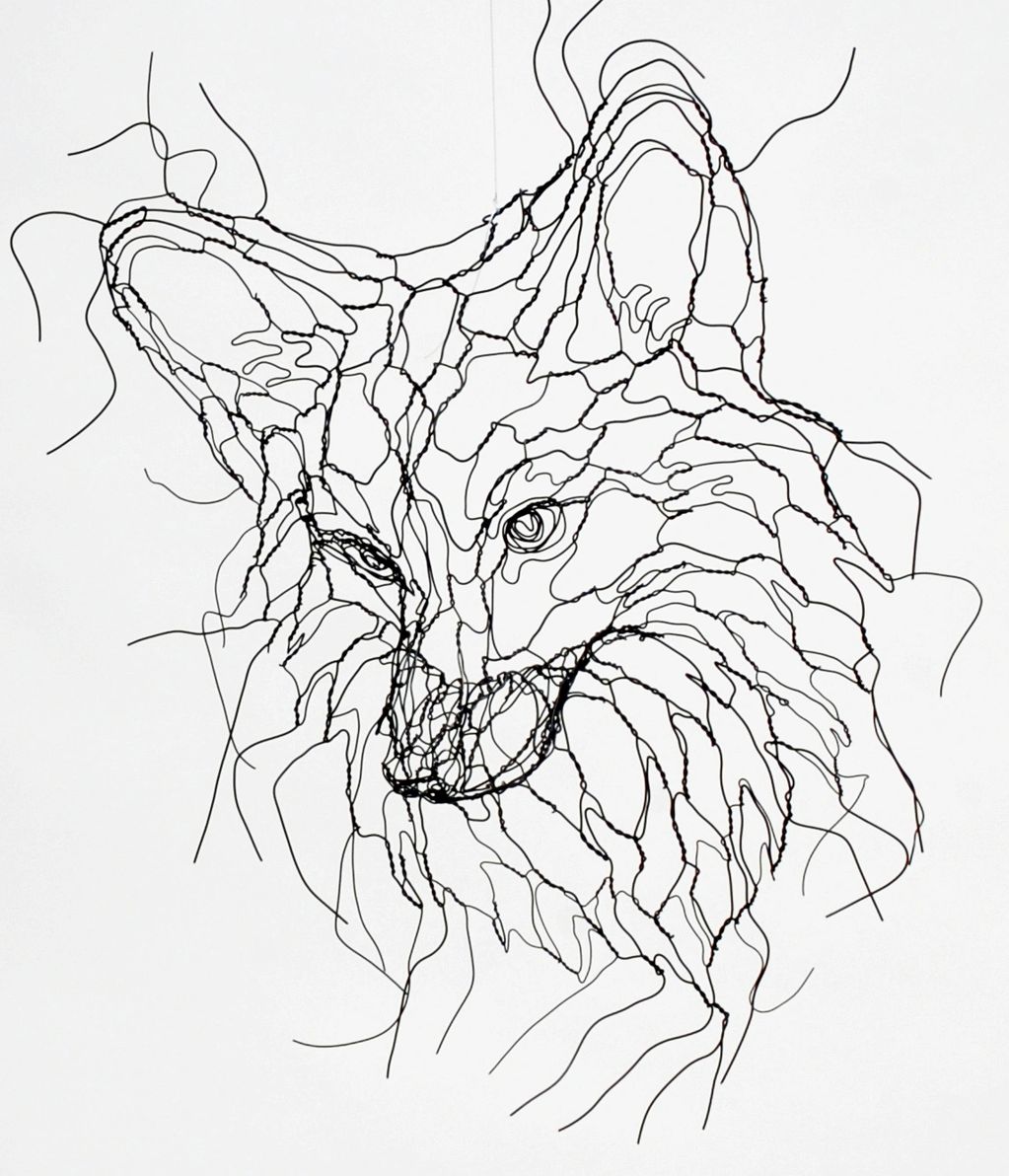 Fox Mask, wire sculpture by Elizabeth Berrien. $465.00
free shipping within the US