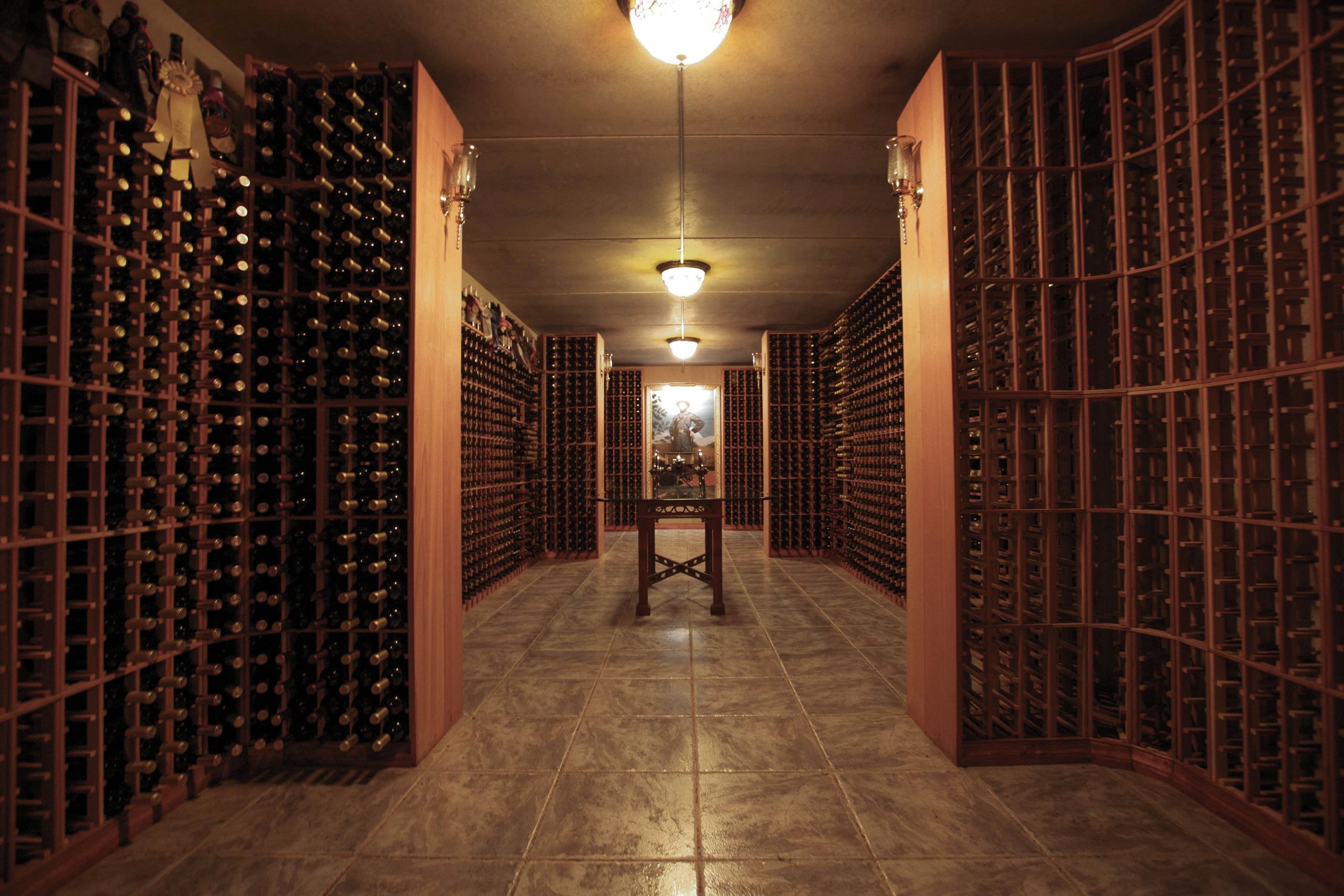 Gray Ghost's wine library holds 5,800 bottles of wine