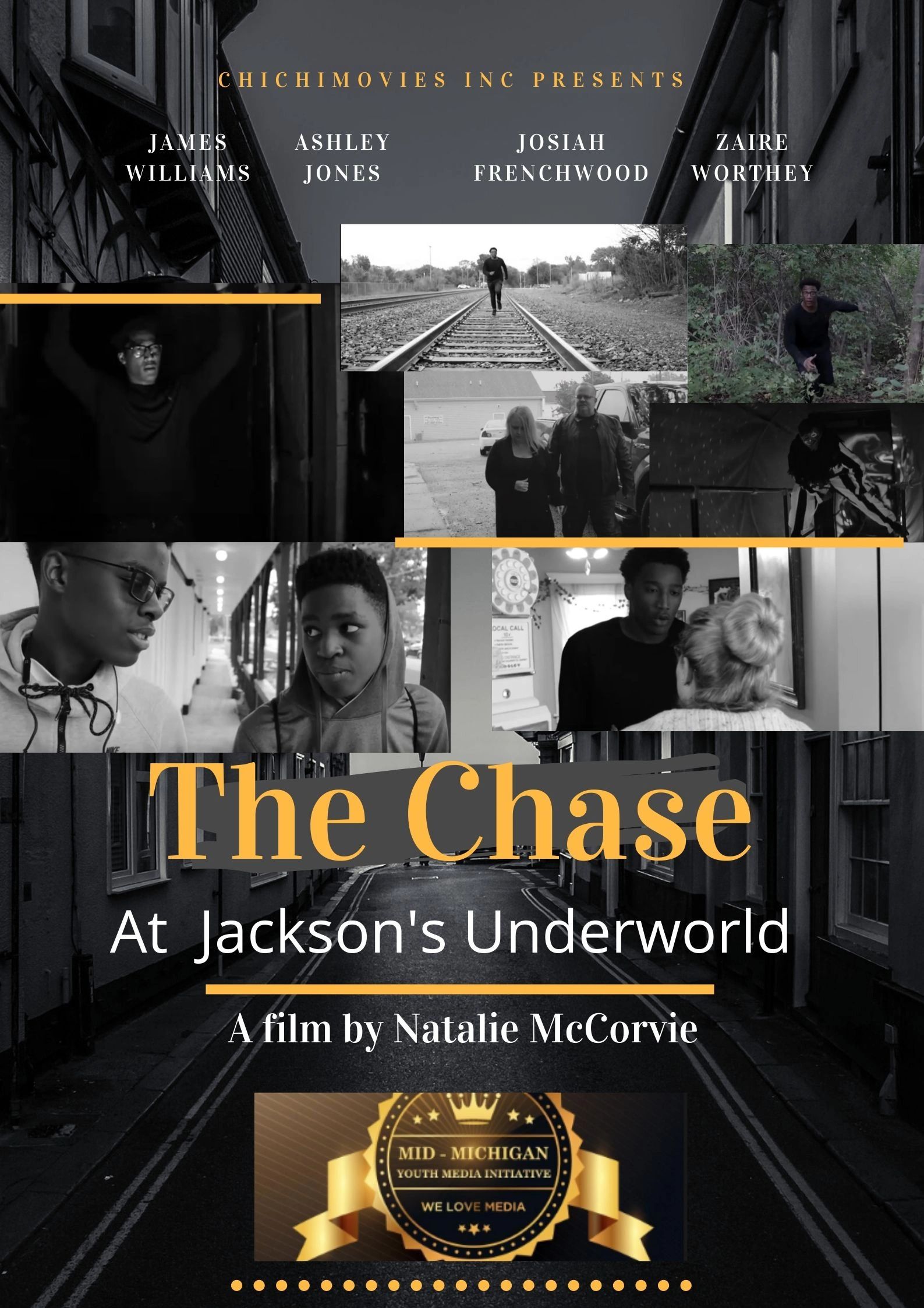 The Chase at Jackson's Underworld was shoot in Jackson MI in 2019 with the youth media initiative.