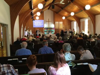 Congregation at St. Andrew's Lutheran Church, Kamloops