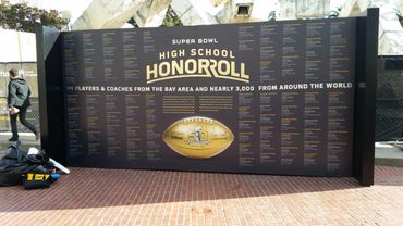 Superbowl Graphics Booth San Francisco CA