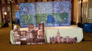 3D Foamcore tabletop signs event at St. Regis Hotel San Francisco CA