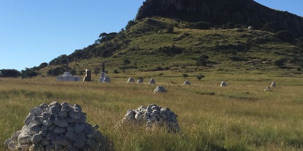 Field filled with rocks in South Africa