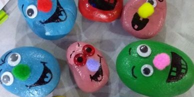 STONE PAINTING ACTIVITY FOR KIDS RENTAL IN DELHI, GURGAON, NOIDA & FARIDABAD