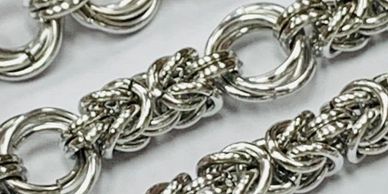 flower weave chainmaille