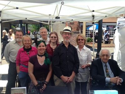 Bonnie Tinsley with the Middle Tennessee Authors Circle at the Franklin Main Street Festival in Apri