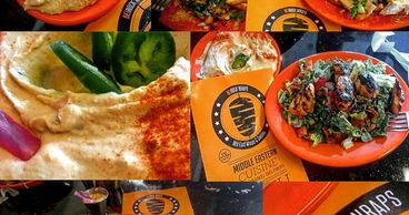 − GOURMET WRAPS −
CHICKEN BEIROCK
Chicken Shawarma, Pickles, Lettuce Tomatoes, Fries and BeiRock Sau