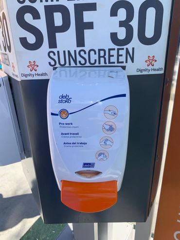 Arizona Diamondbacks sunscreen station