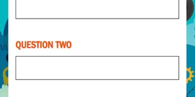 Sample score screen for open text answer fields