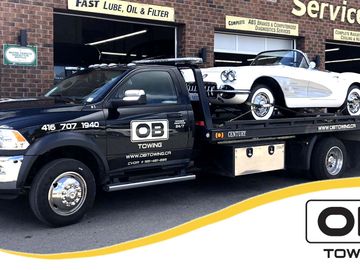 Classic car towing Markham flatbed towing roadside assistance tow truck near me Markham towing