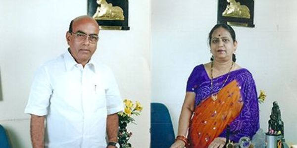 Founders of Nandini High Schools, Mrs Sutari Vijayalakshmi and Mr. Sutari Narasimhulu 