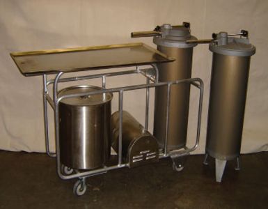 A Zuber Pakmobile (Zescomobile), a machine used to make sausage.