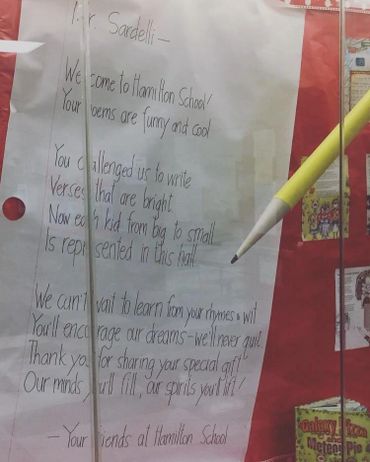 Educational poster on a school bulletin board