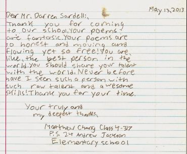 A school visit that encouraged and motivated a delighted 4th grader