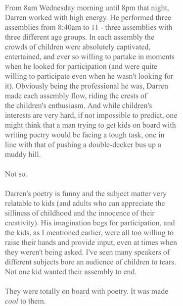 A captivated audience of learners