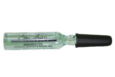 A vial of John Amico's Minerali Oil