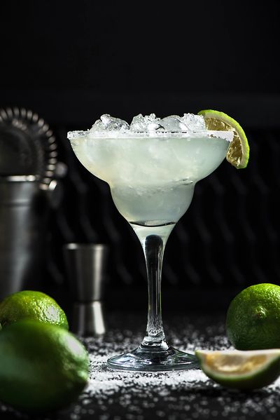 Traditional Margarita with lots of ice