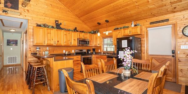 smoky mountain upscale rental cabin with fantastic views of mountains
