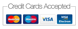 Credit cards accepted