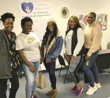 A SPECIAL THANKS TO OUR VOLUNTEERS left to right: Eriana, Asia, China, Kharry, & Jasmine .