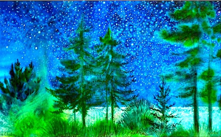 A Sky Filled With Stars
Watercolor