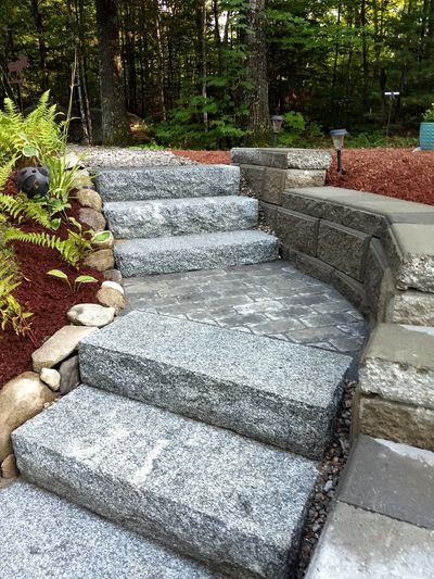 Steps, walkways, patios, retaining & seating wall, fire pit, outdoor grill or kitchen, repairs & upgrades, cobblestone drive entrances & edging