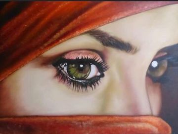 Mystery Eyes by Zoe
Acrylic on Canvas 