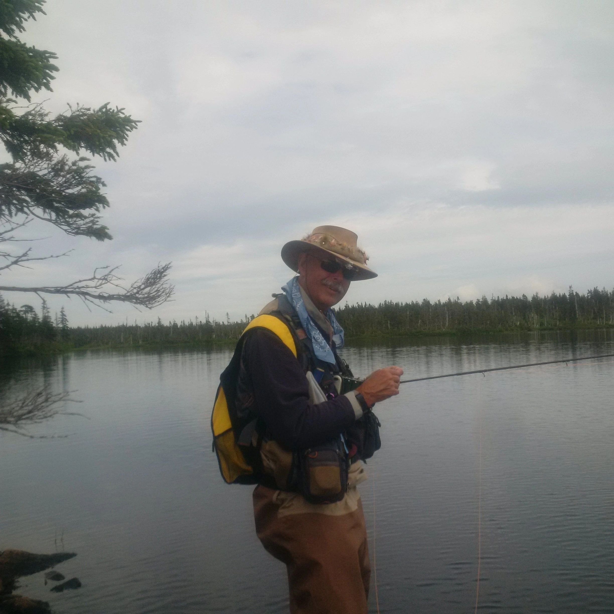 Lewis Fishing For Speckled Trout at North Lake
