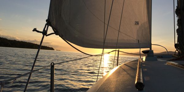 sailing into the sunset