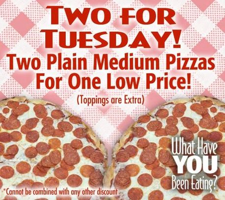 Promotional pizza deals