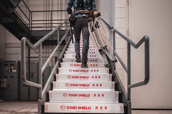 Protection d'escalier
protection de chantier
ram board
protection sol temporaire
protection marche