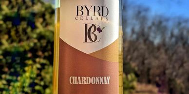 bottle of Byrd Cellars chardonnay oaked