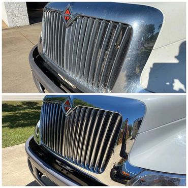 Truck Detailing Service - Chrome Grill