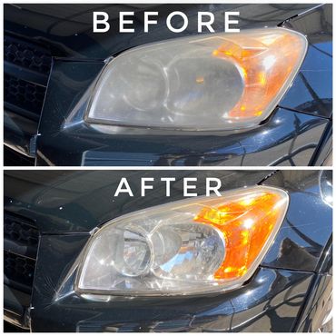 Car detailing services - headlight restoration