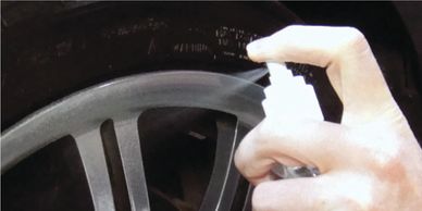 Clean your rims. Rimskins wipes provided to remove any excess solvent.