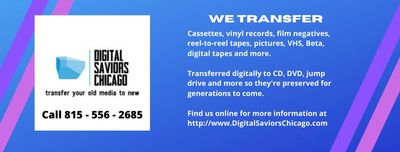transfer all those old vhs tapes, pictures or tapes to digital formats