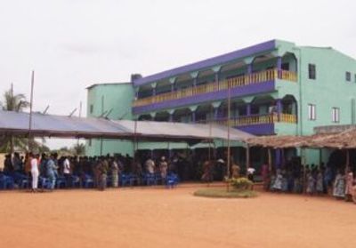 The main school build of the Vogan Christian Academy in Togo