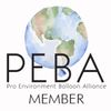 Peanut Balloons is a member of PEBA the Pro Environment Balloon Alliance