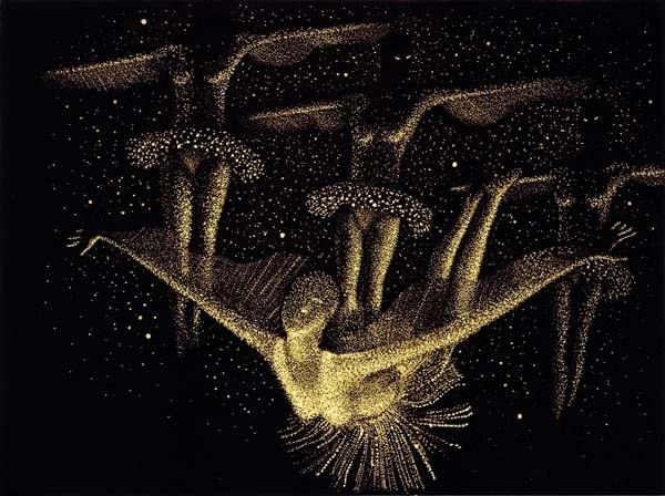 Spirit Dancer. Artist: The Arthur Wright Pointillism Oil On Canvas
mc-arts.org/mc-arts-gallery