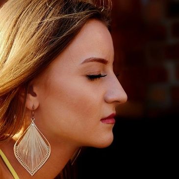 Serene woman's face