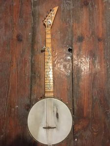 original banjo old time bluegrass music handmade handcrafted instrument unique six string acoustic