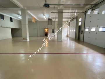 Fire Station in Hobart, Ok - Decorative Concrete - Double broadcast Epoxy Quartz flooring