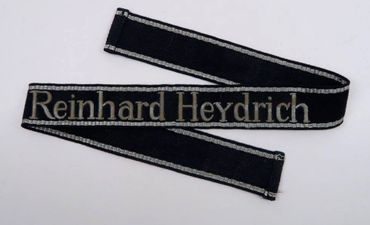 Original WW2 German Waffen SS Schutzstaffel Reinhard Heydrich cuff title sleeveband