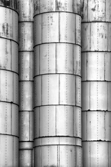 black and white photography,  Gerald Hill photography, Abstract, Grain elevators, architecture, old 
