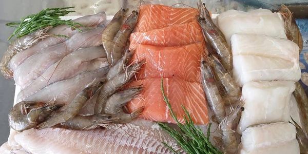 All this Fresh Fish and Seafood for £60 including free local delivery. 