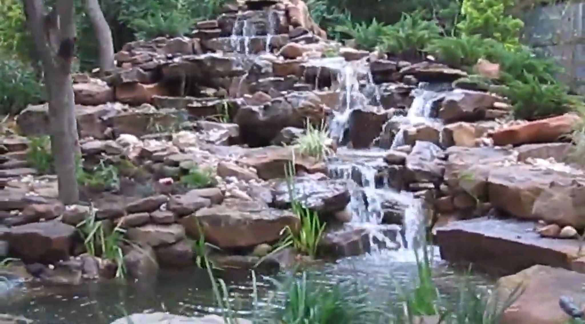Pondless waterfalls installation