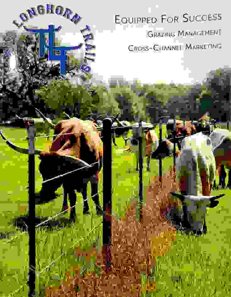Texas longhorns for sale in Texas, Texas longhorn cattle for sale in Texas, TLBAA Texas Trail cover