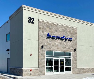 Bondyn's head office and parts warehouse.  Flex-Mat high vibrating screens, 